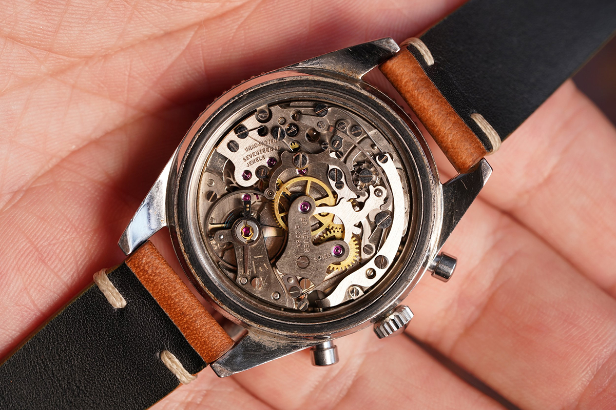 1960's Heuer Autavia Ref.3646 Big Eye First Execution Unpolished