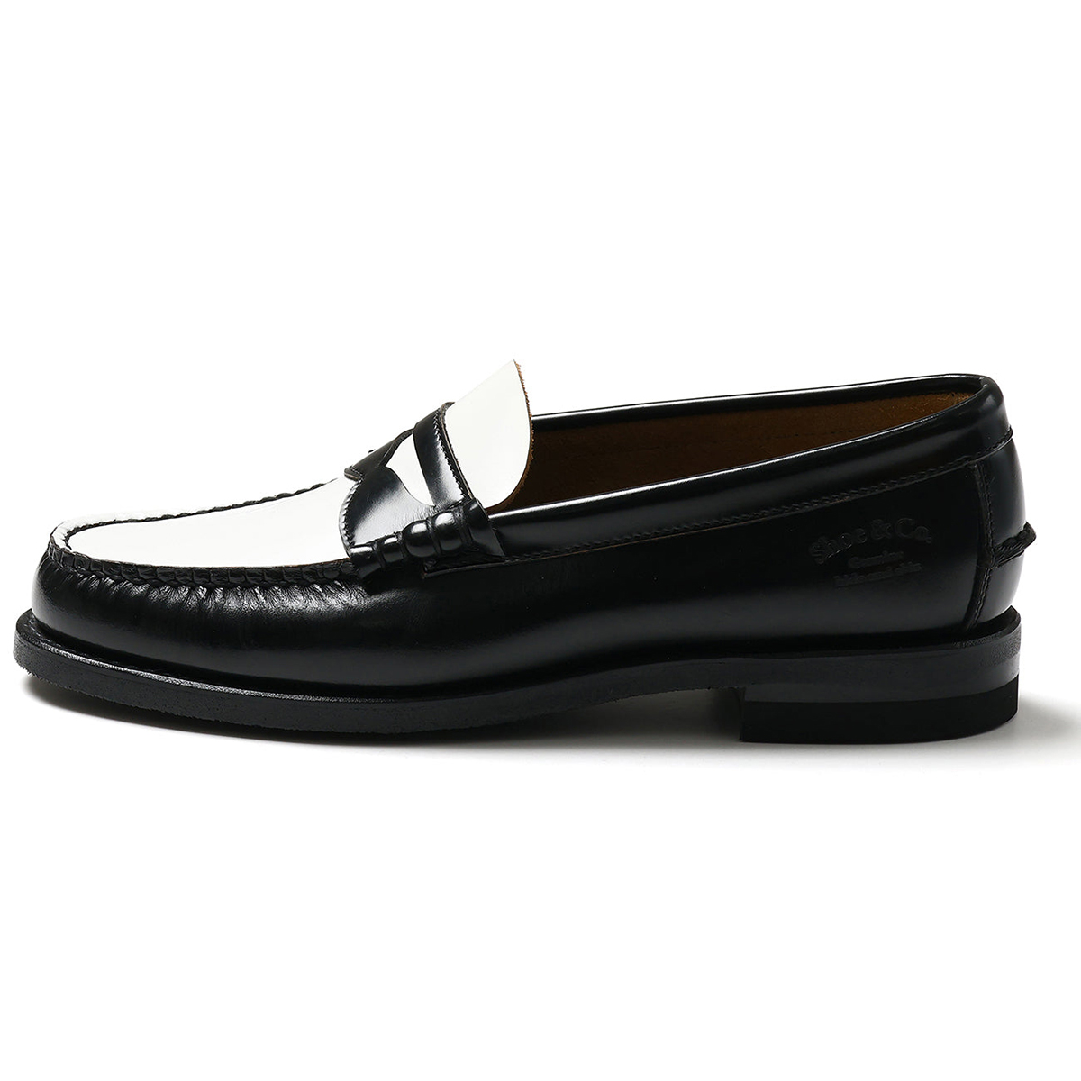 REGAL SHOE & CO. Loafers Black White