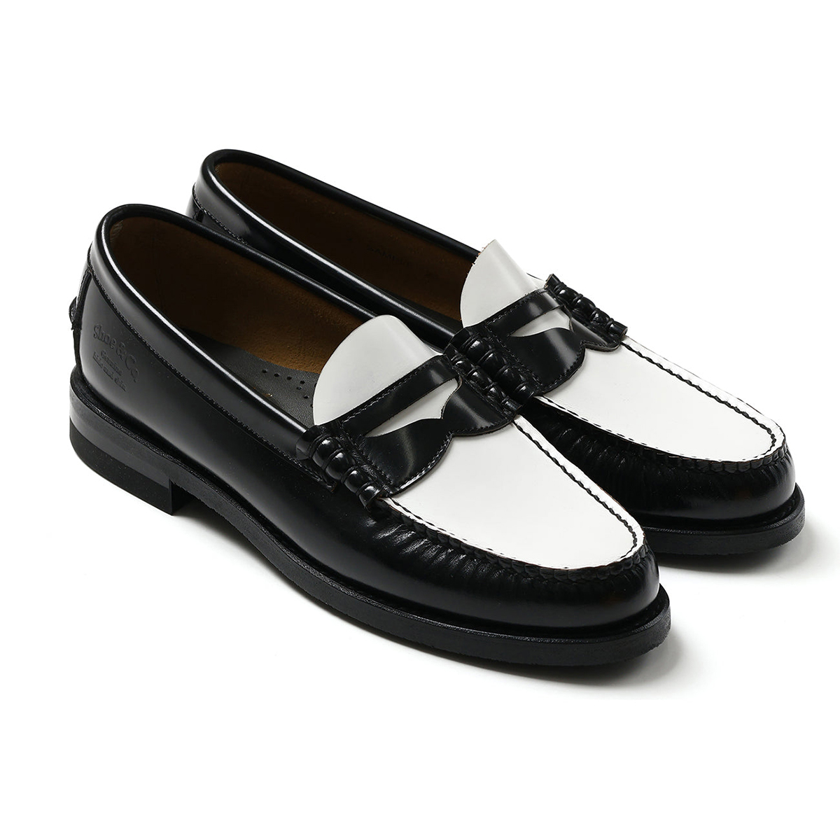 REGAL SHOE & CO. Loafers Black White