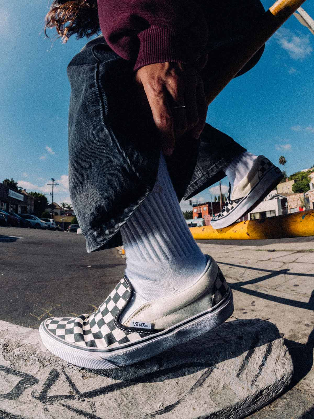 VANS Classic Slip On Black White Checkerboard