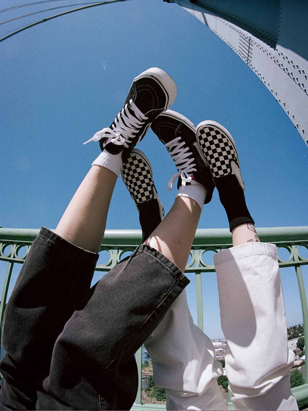 VANS Classic Slip On Black White Checkerboard