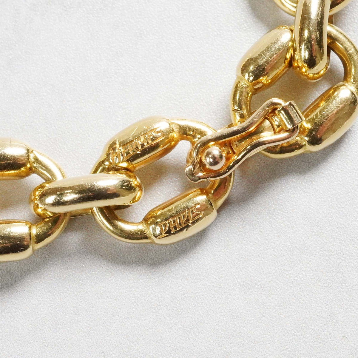 HERMÈS Brick Necklace Yellow Gold
