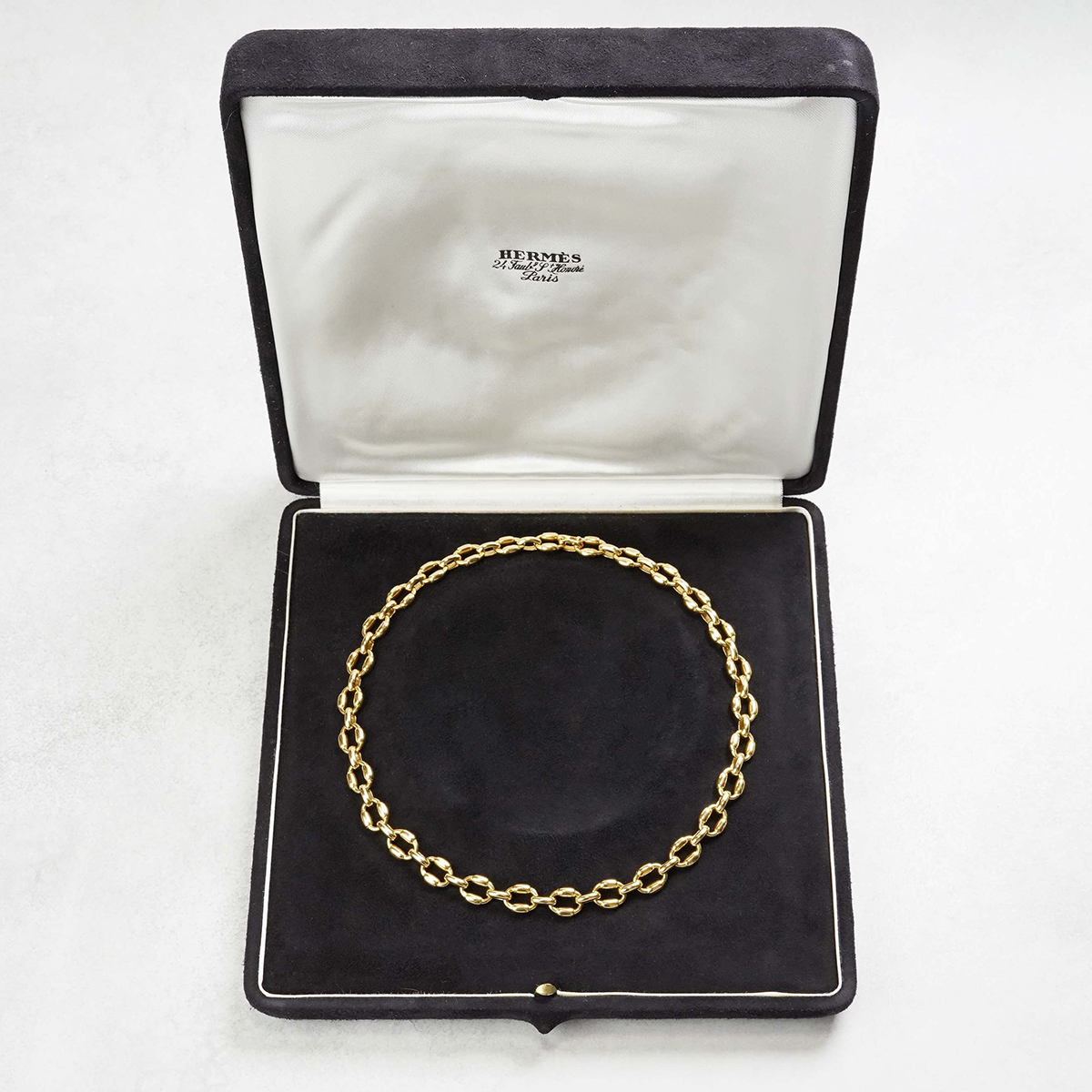 HERMÈS Brick Necklace Yellow Gold