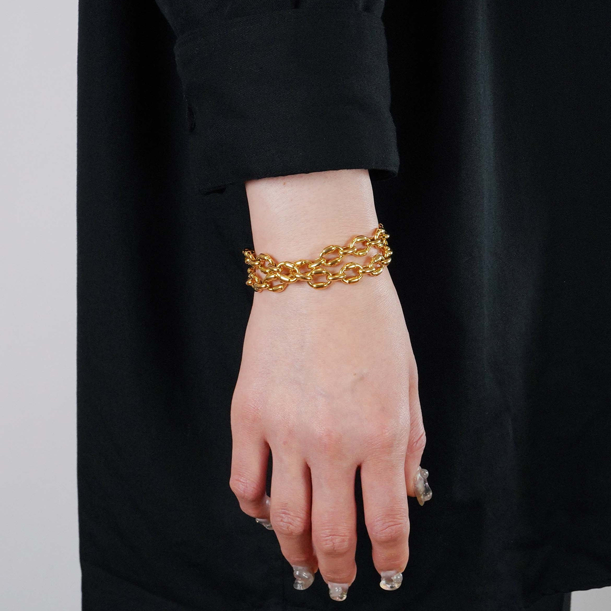 HERMÈS Brick Necklace Yellow Gold