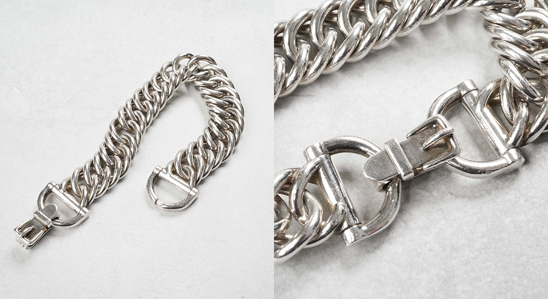 HERMÈS Petits Champs Bracelet Silver