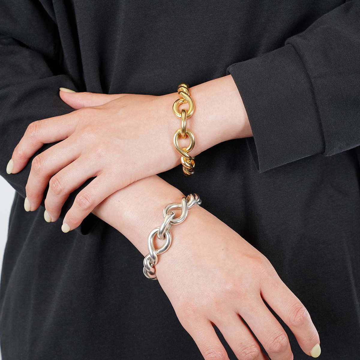 HERMÈS Torsade Bracelet MM Yellow Gold