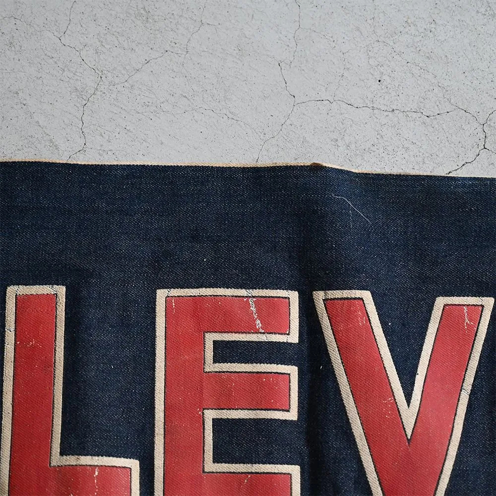 1920's LEVI'S ADVERTISING DENIM BANNER 1st MODEL