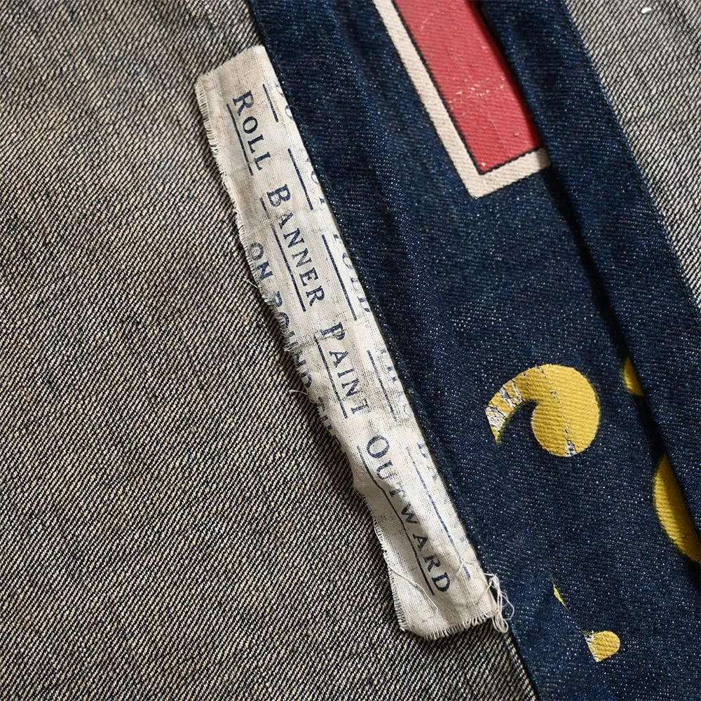 1920's LEVI'S ADVERTISING DENIM BANNER 1st MODEL
