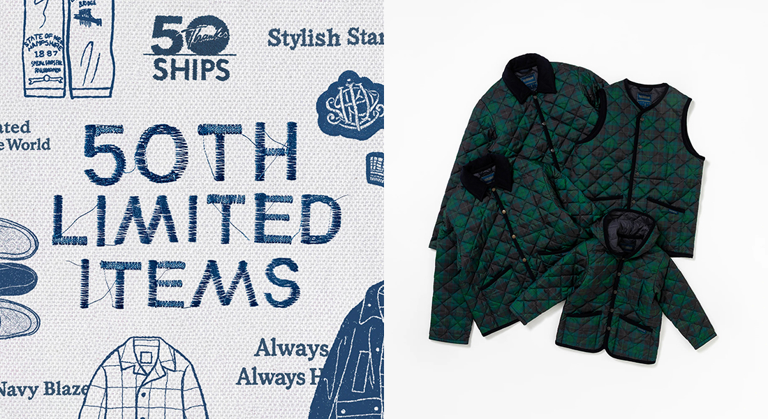 SHIPS 50th Anniversary 2025 Autumn Winter Limited Collection