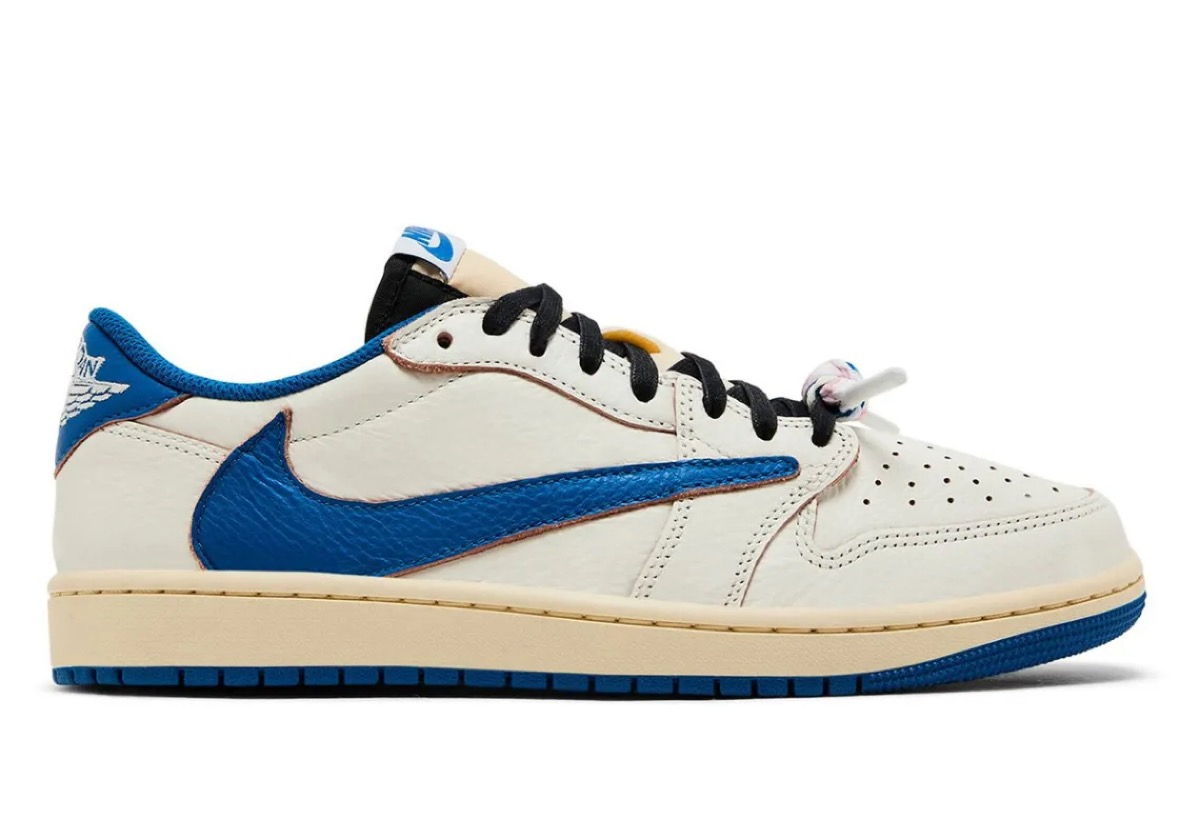 Travis Scott x Nike x fragment design Air Jordan 1 Low OG SP “Sail_Military Blue”