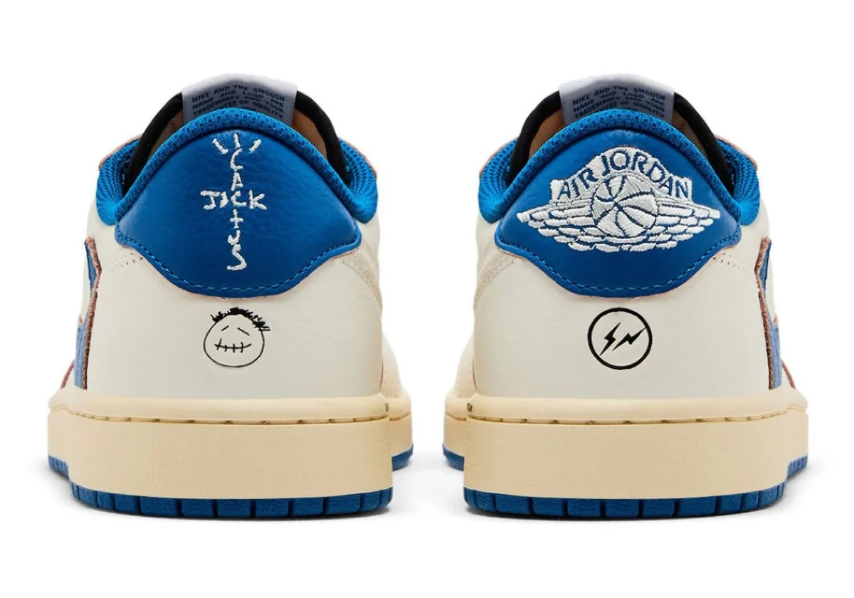 Travis Scott x Nike x fragment design Air Jordan 1 Low OG SP “Sail_Military Blue”