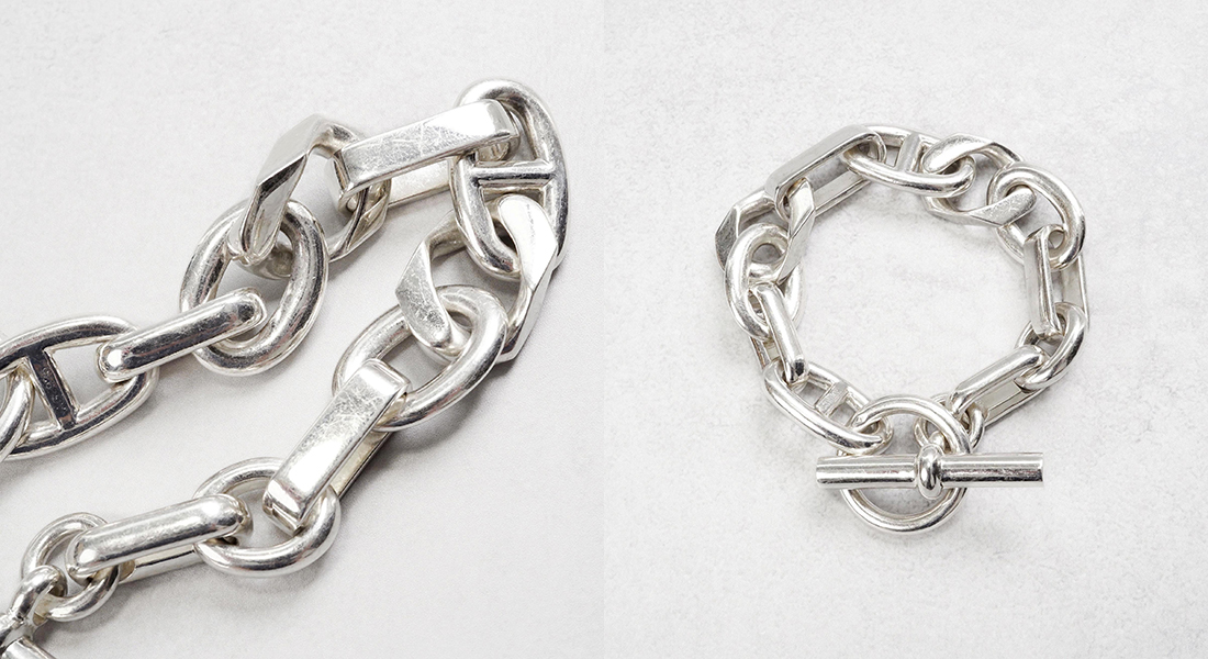 HERMÈS Alea Bracelet GM Sterling Silver ST Size