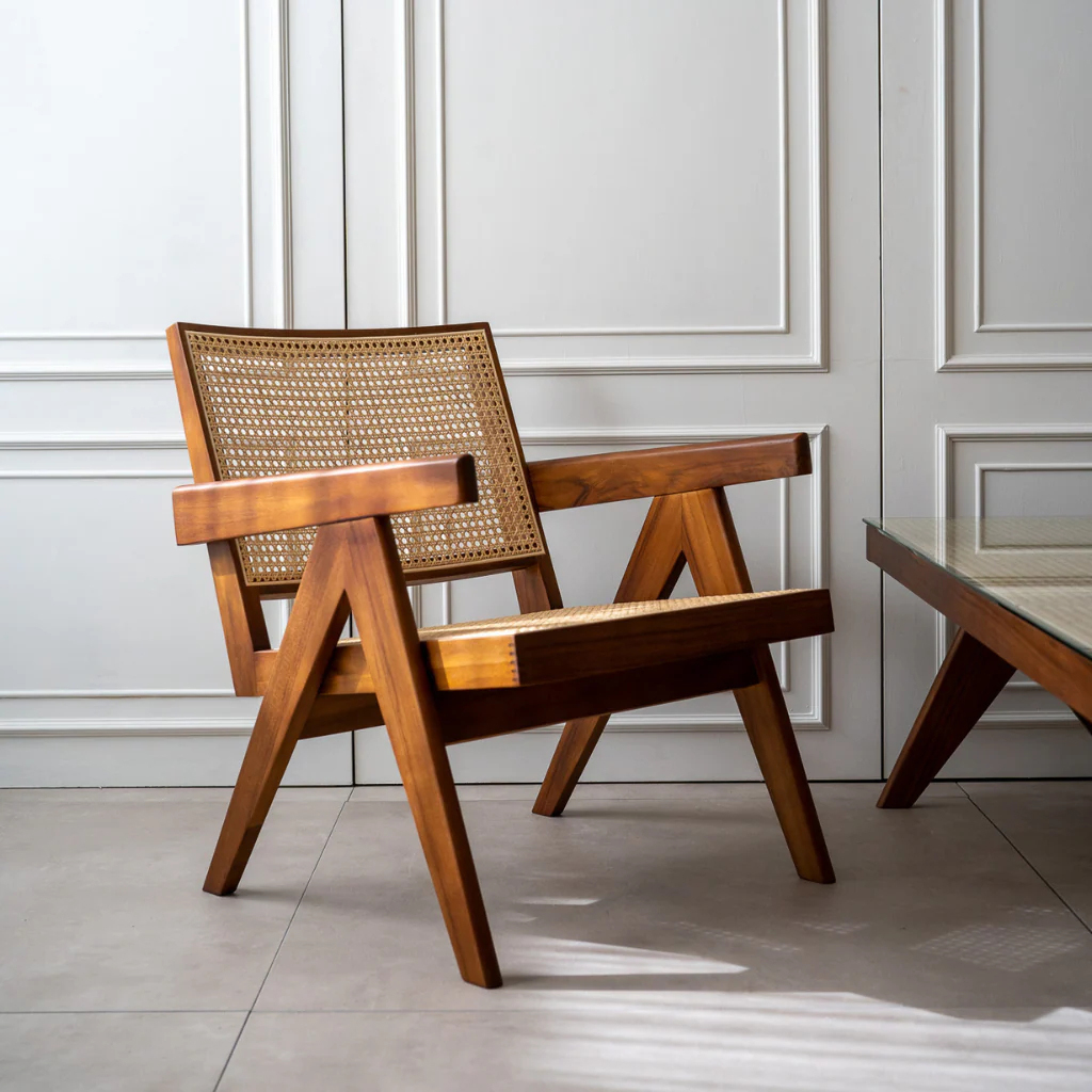 Pierre Jeanneret Easy Chair PH29 Teak Reproduct