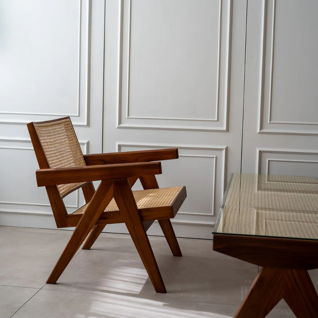 Pierre Jeanneret Easy Chair PH29 Teak Reproduct