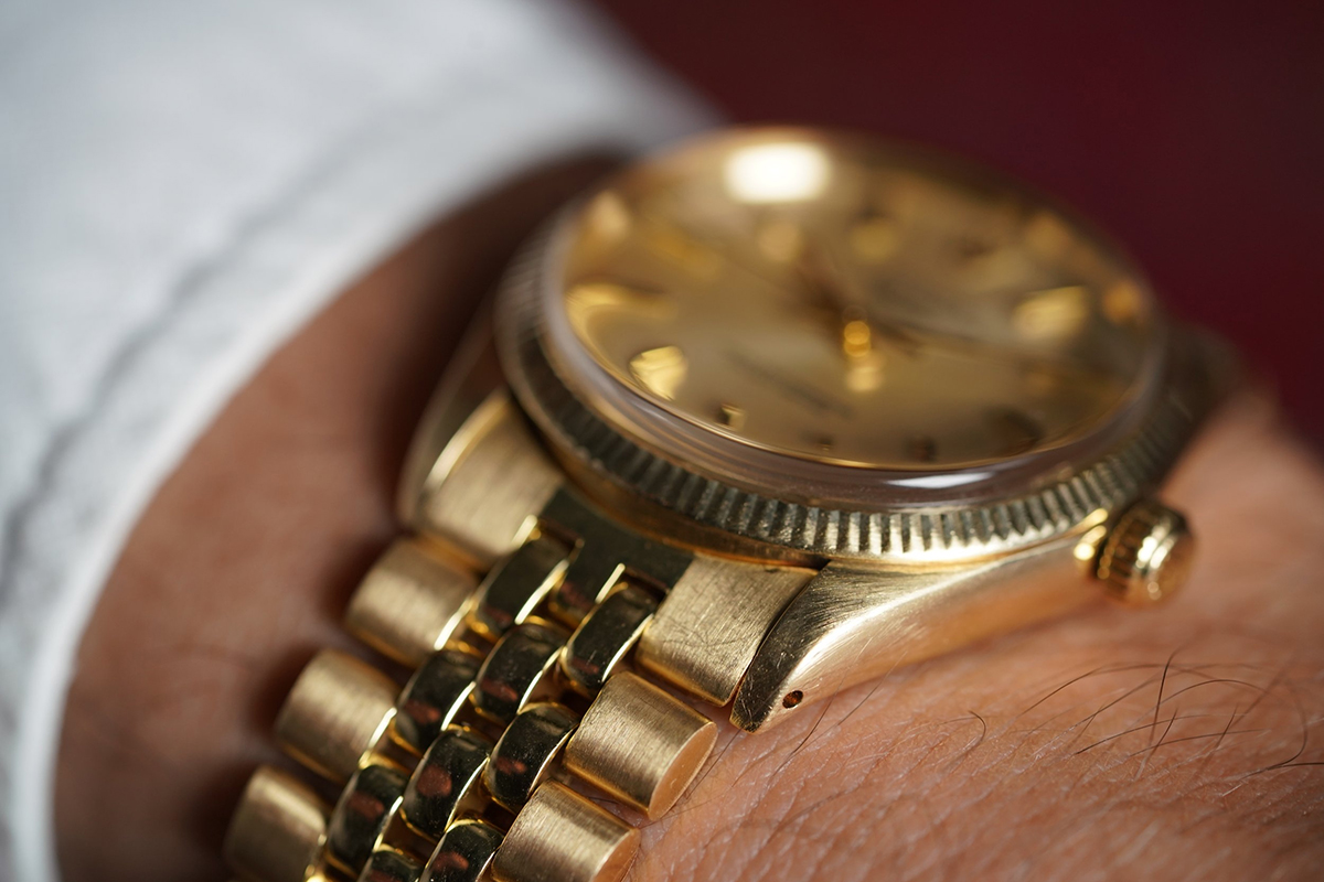 Rolex x Cartier Oyster Perpetual Ref.1005 14k Yellow Gold