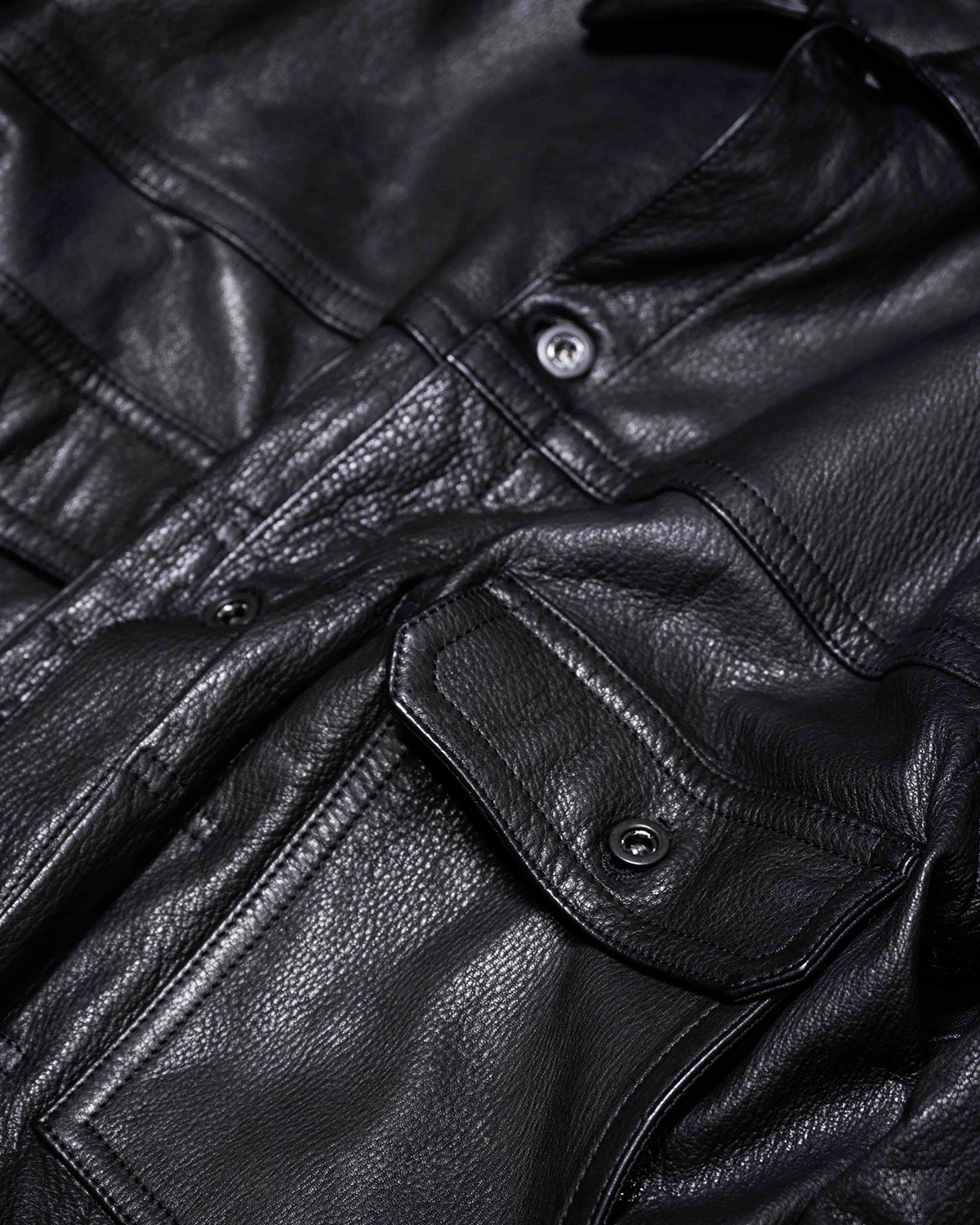 A LEATHER for ADAM ET ROPÉ ex TRUCKER JACKET