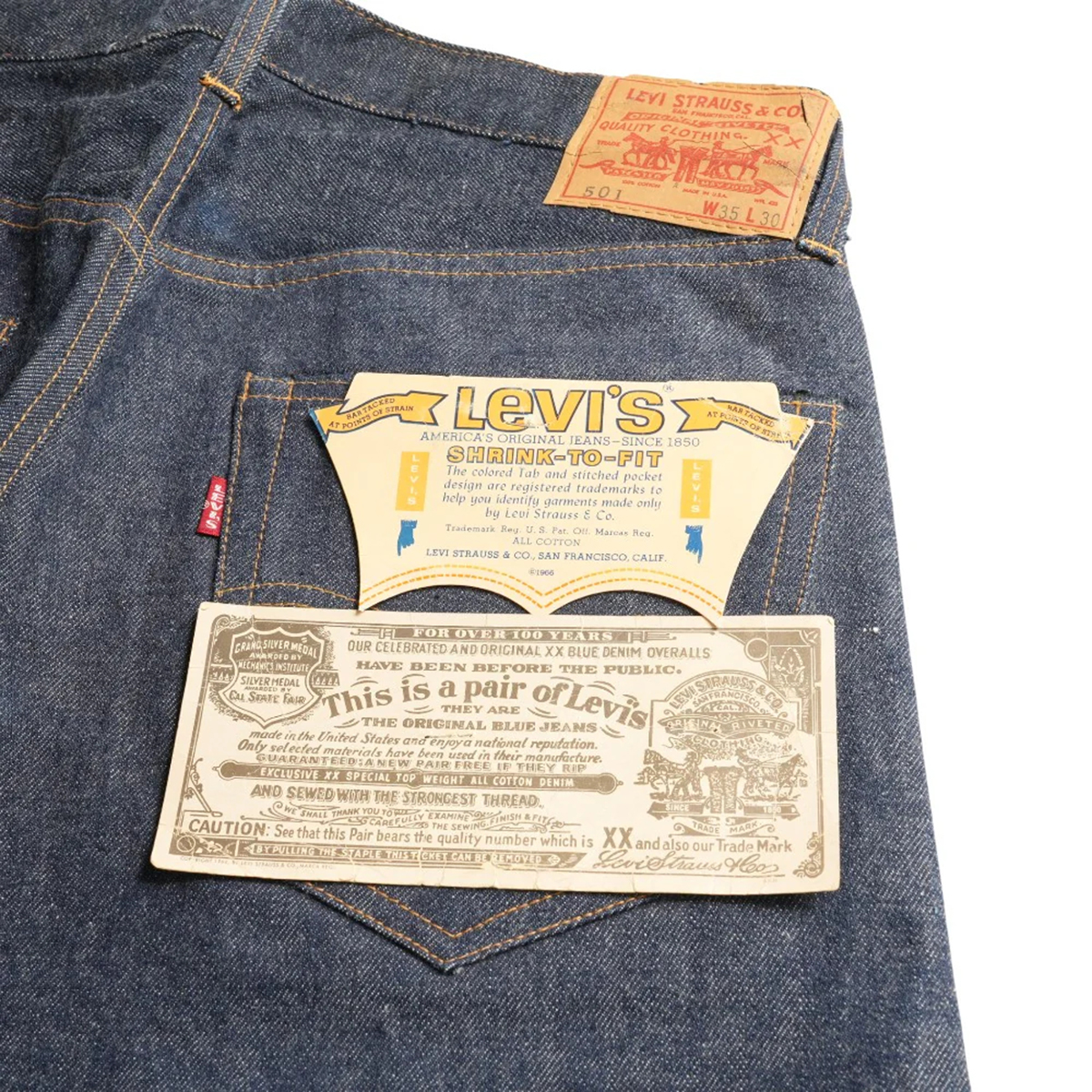 1960's LEVI'S® 501 BigE Denim Pants Dead Stock