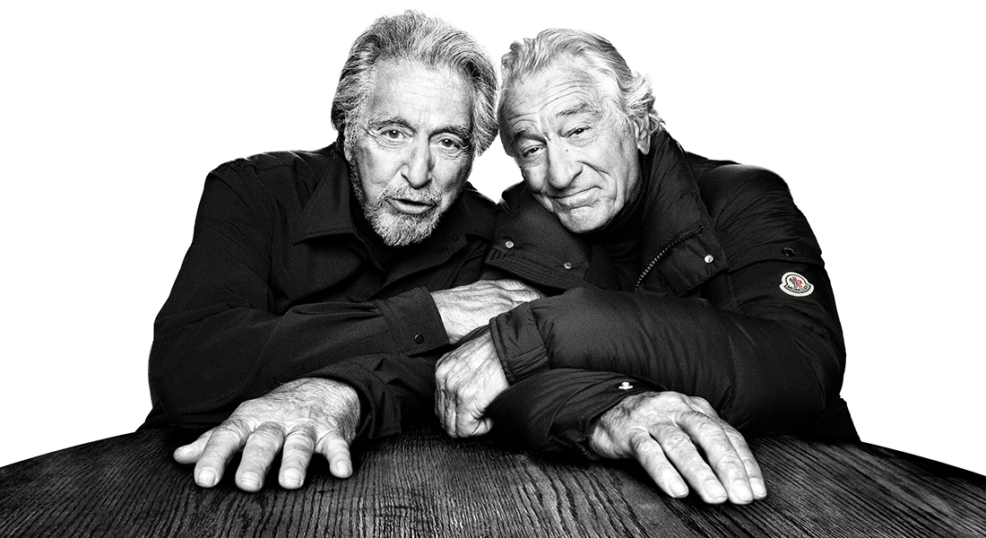 MONCLER 2025 Autumn Winter Warmer Together Campaigh with Al Pacino & Robert De Niro