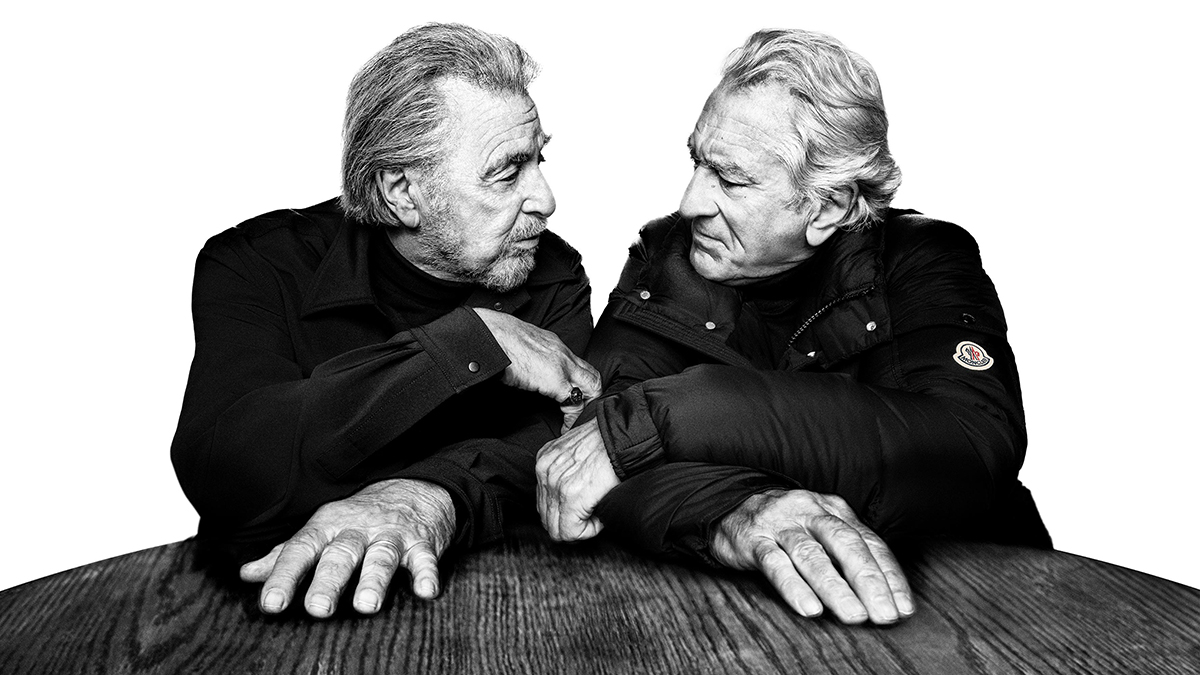 MONCLER 2025 Autumn Winter Warmer Together Campaigh with Al Pacino & Robert De Niro