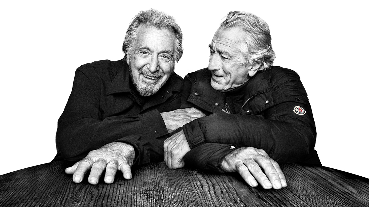 MONCLER 2025 Autumn Winter Warmer Together Campaigh with Al Pacino & Robert De Niro