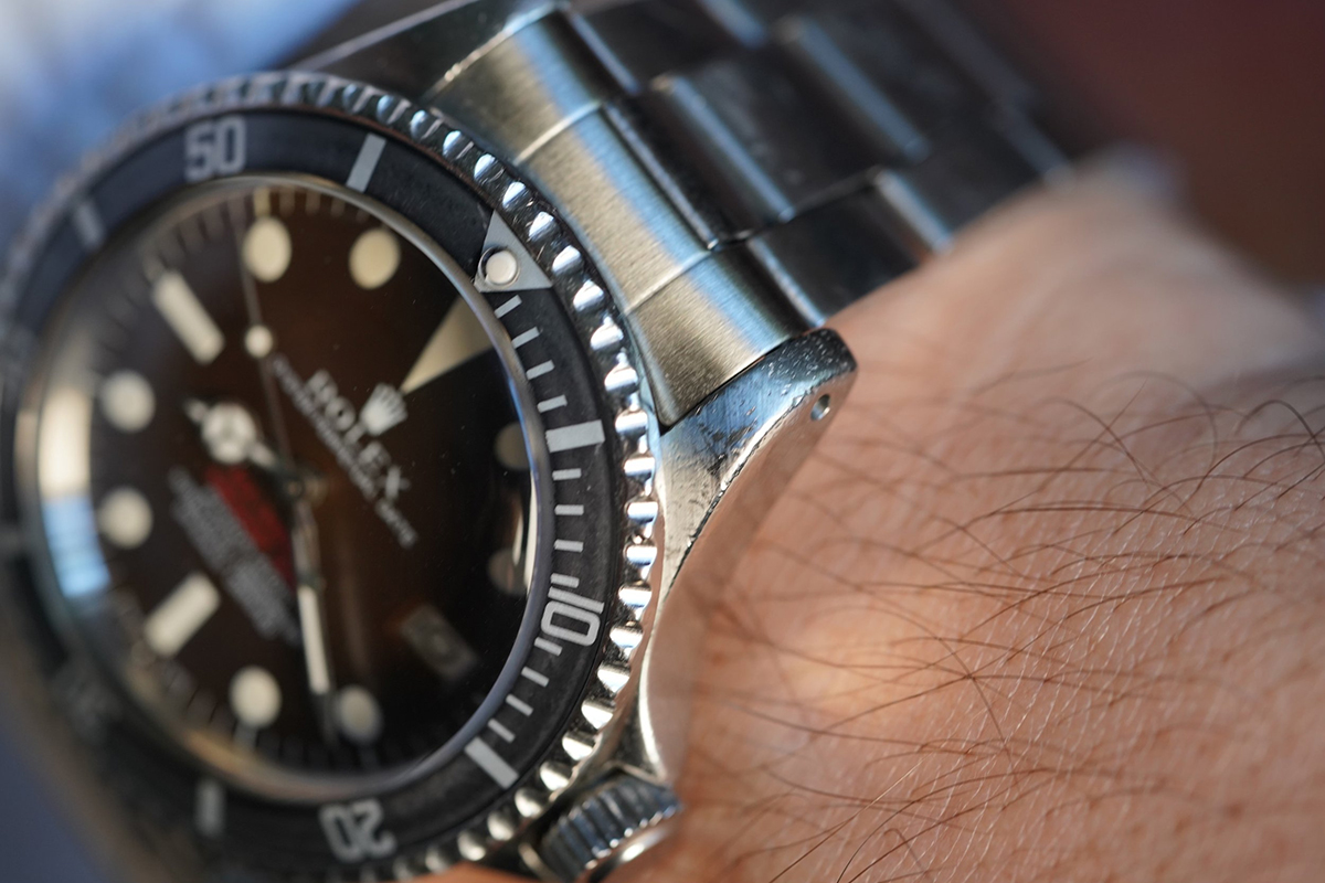 1970's Rolex Sea-Dweller Double Red Ref1665 Tropical Thin Case