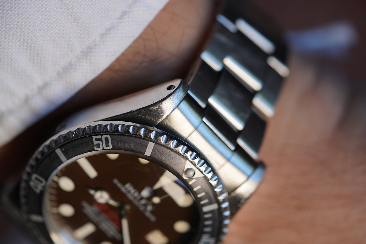 1970's Rolex Sea-Dweller Double Red Ref1665 Tropical Thin Case