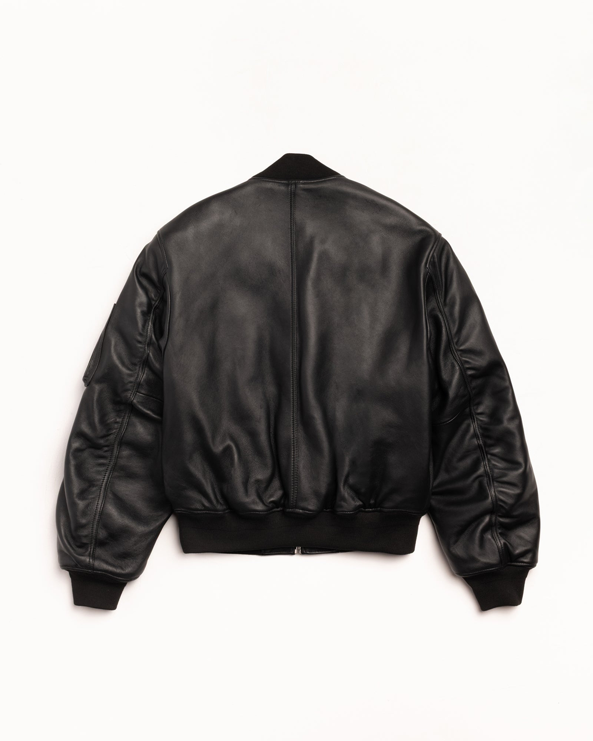 STÜSSY 2025 Autumn Winter LEATHER BUILT BOMBER JACKET