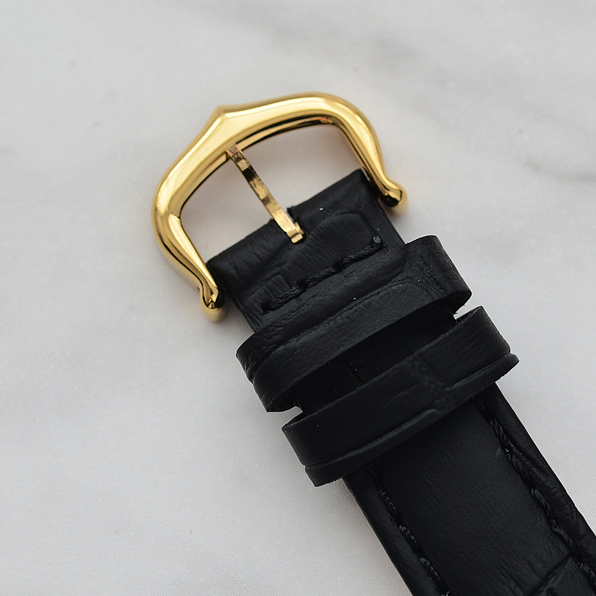 1980's Cartier Must Tank SM Onyx with International Eternal Permanent Guarantee Card