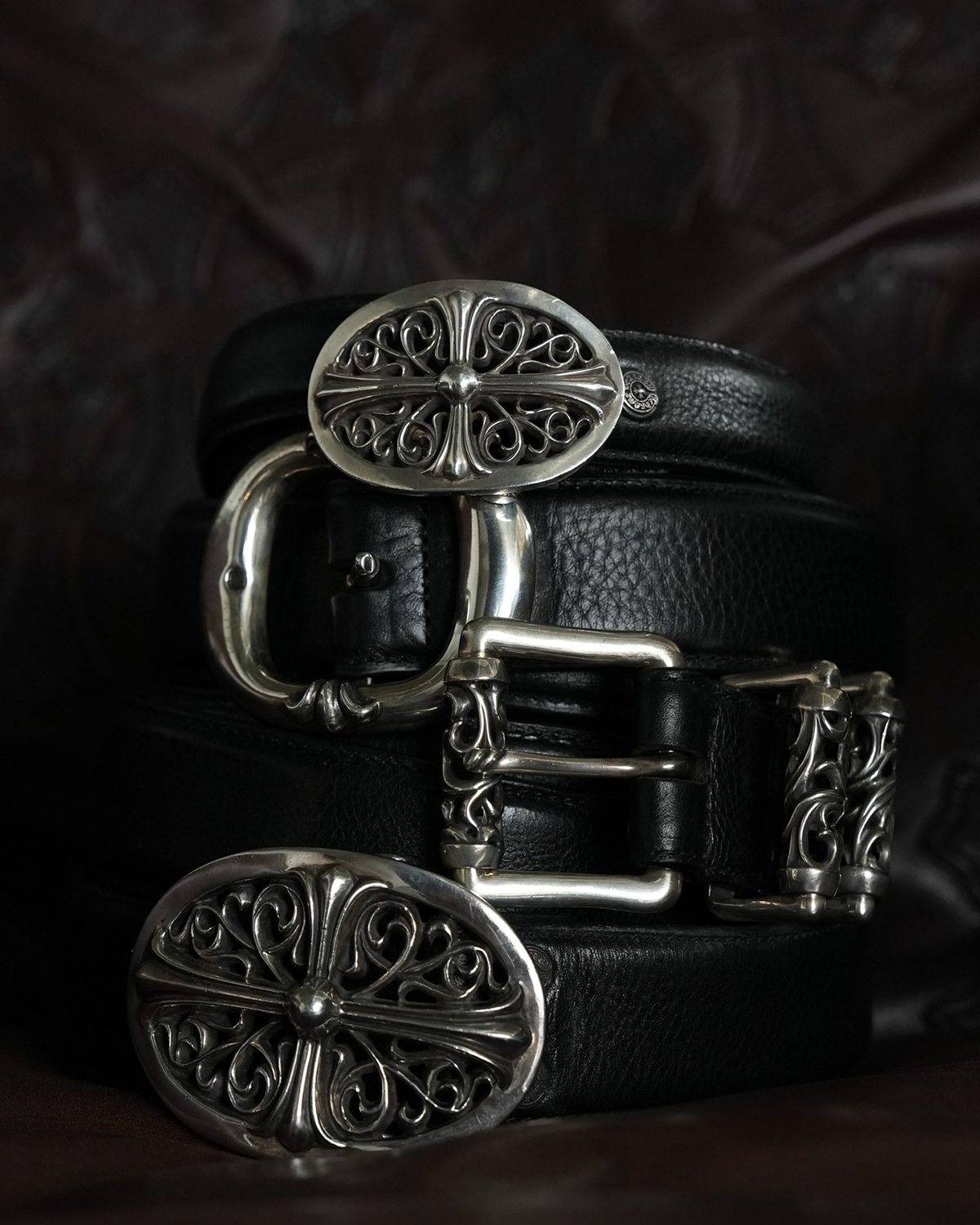 CHROME HEARTS Oval Belt Gunslinger Belt Roller Belt