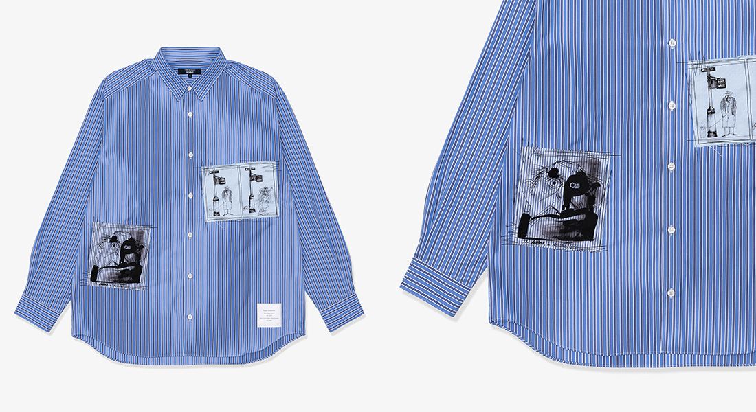 COMME des GARÇONS HOMME Cotton Stripe X Cotton Stripe Cotton Oxford MixRalph Steadman
