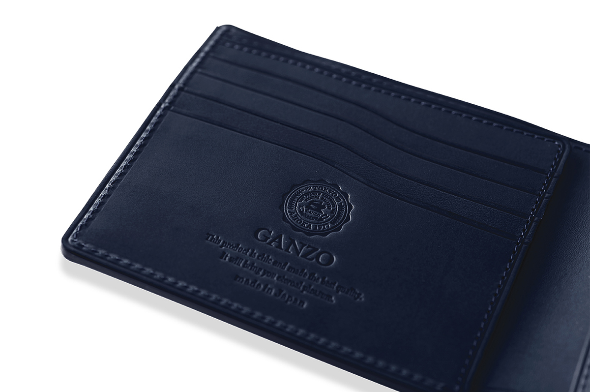 GANZO Small Crocodile Leather Bill Wallet