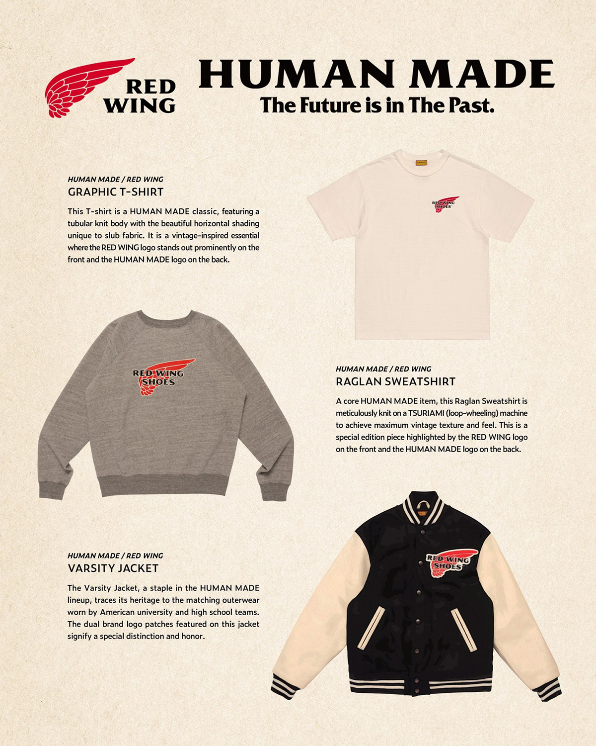 HUMAN MADE x RED WING Collaboration Collection