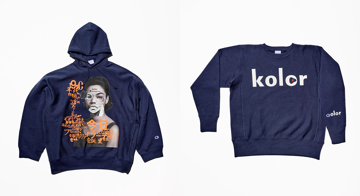 kolor x Champion REVERSE WEAVE Sweat Wear