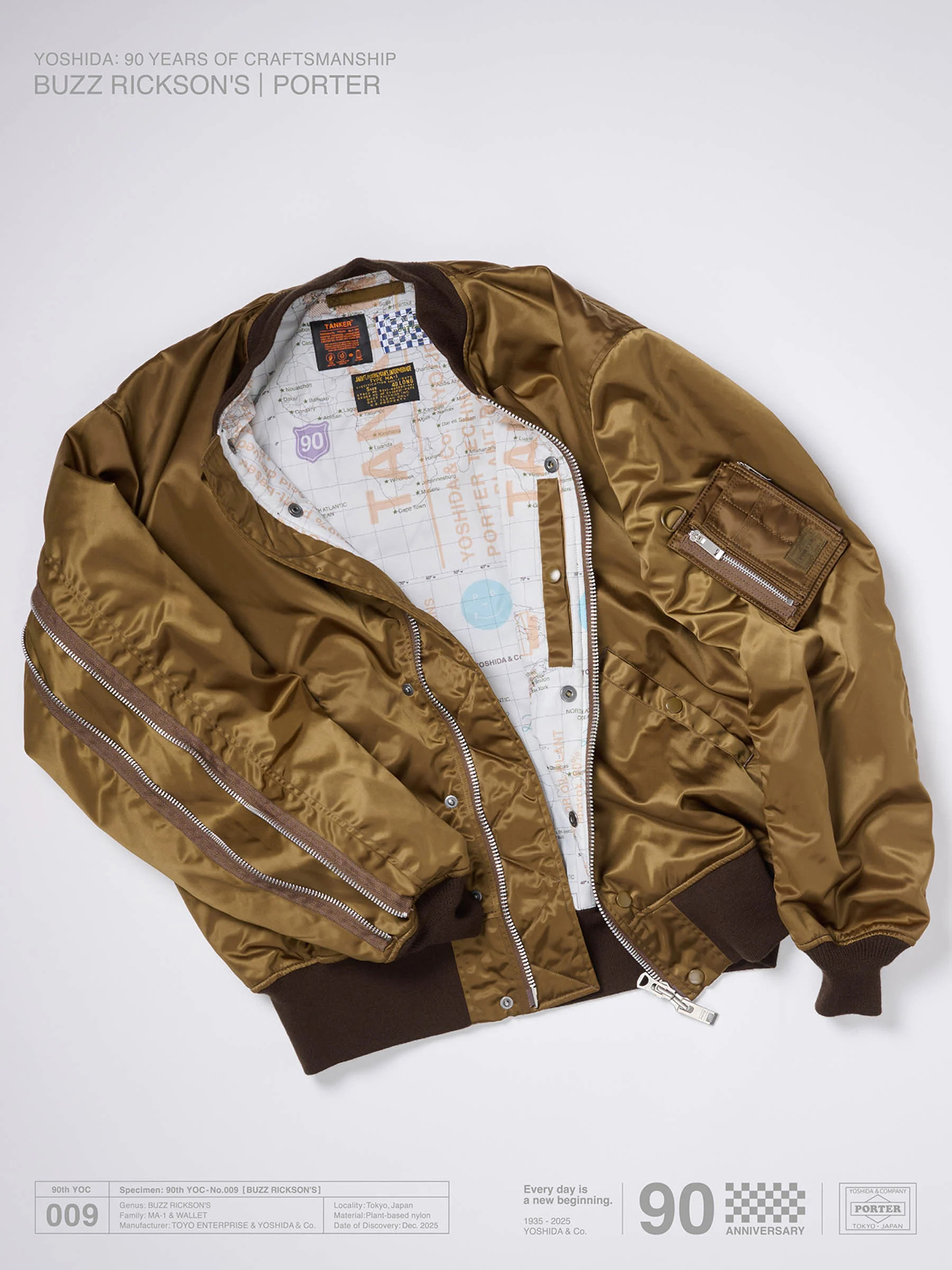 BUZZ RICKSON’S x PORTER MA-1