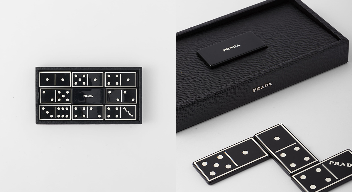 PRADA Saffiano Leather Domino Set