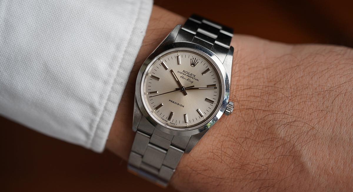 1990 Rolex Air-King Ref14000 Silver Dial