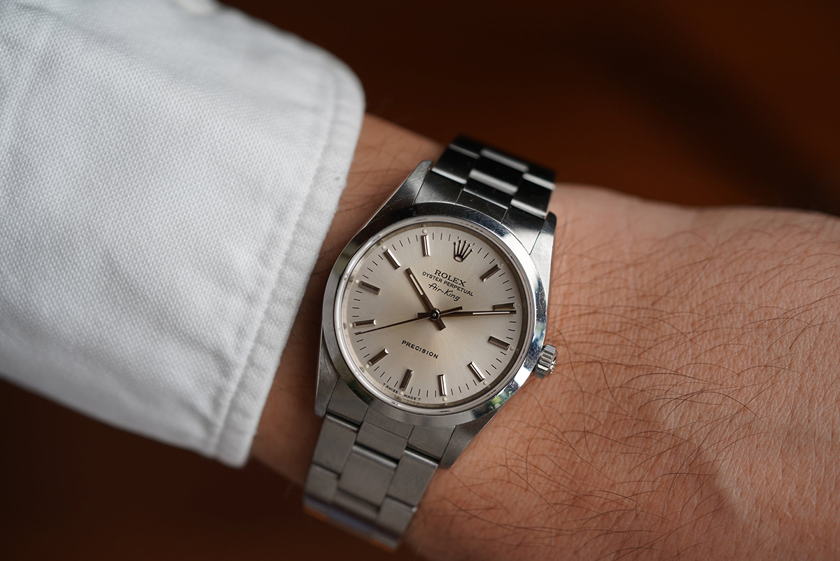 1990 Rolex Air-King Ref14000 Silver Dial