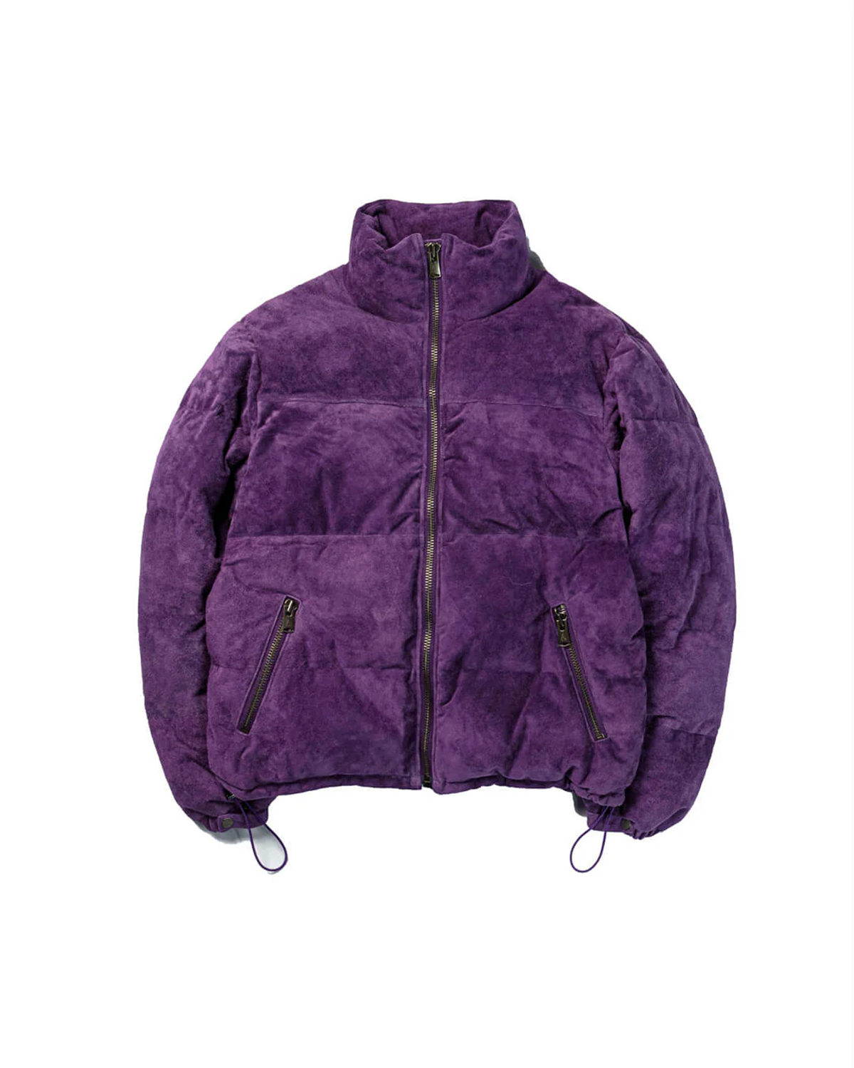 A LEATHER Down Jacket