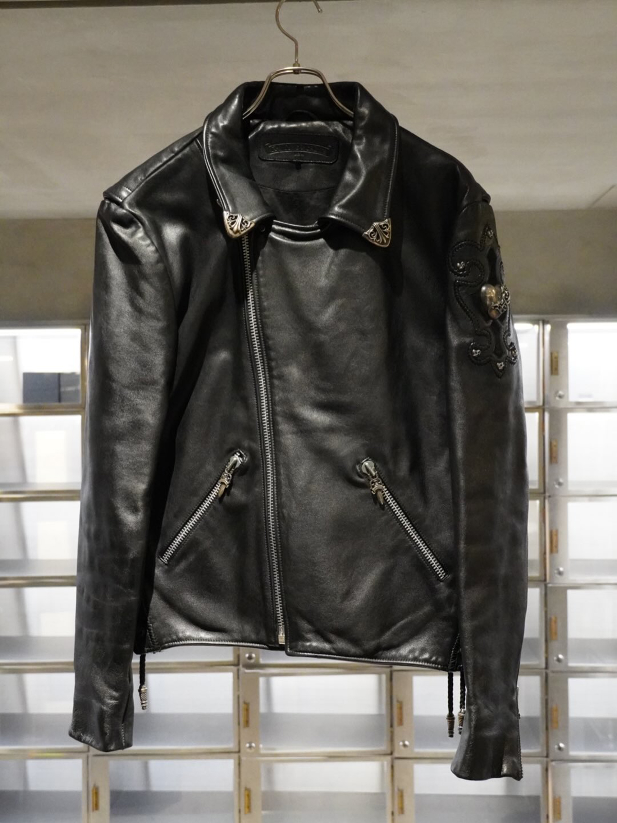 CHROME HEARTS BASIC MOTO Heart Custom Rider's Jacket