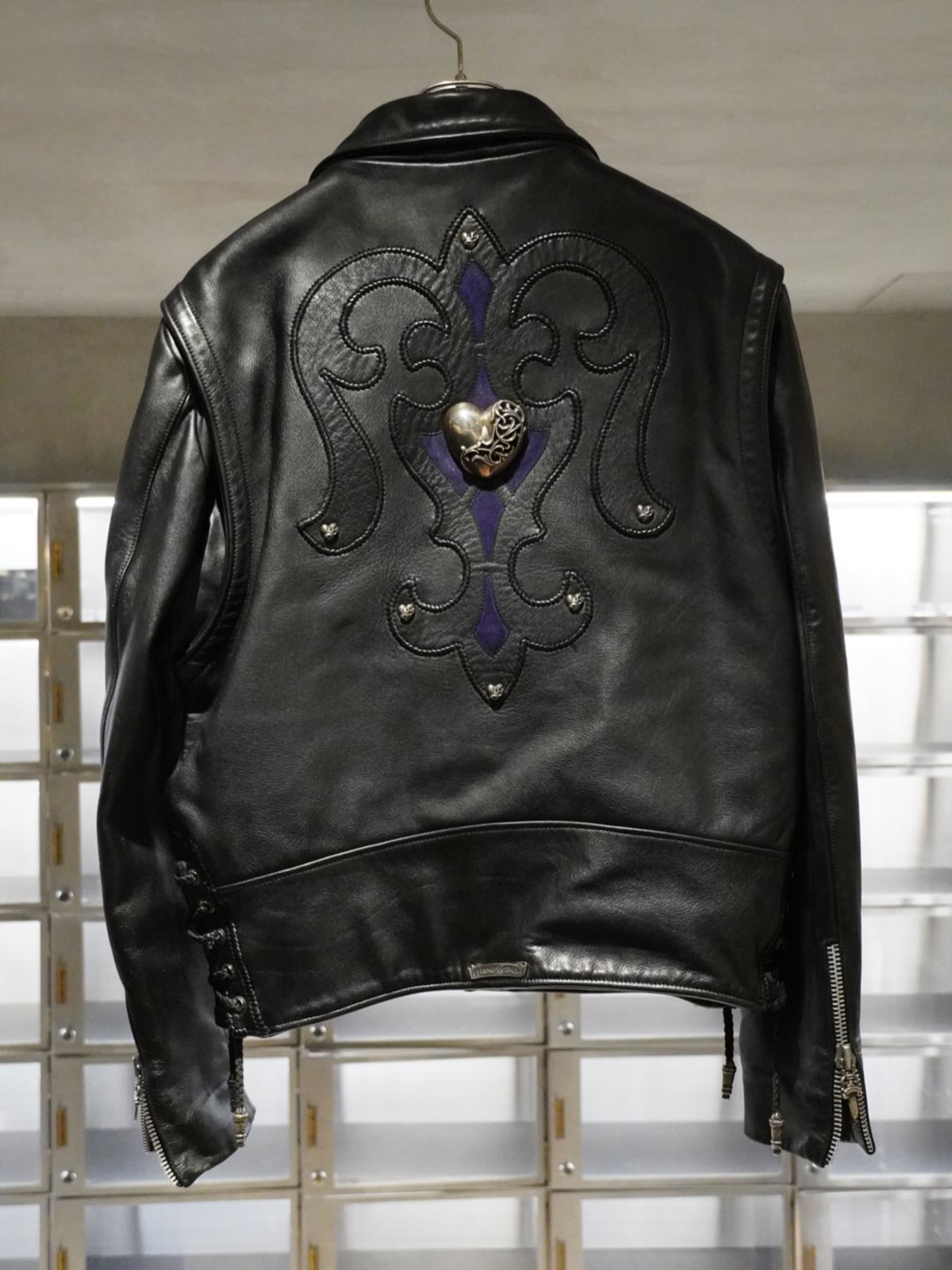 CHROME HEARTS BASIC MOTO Heart Custom Rider's Jacket