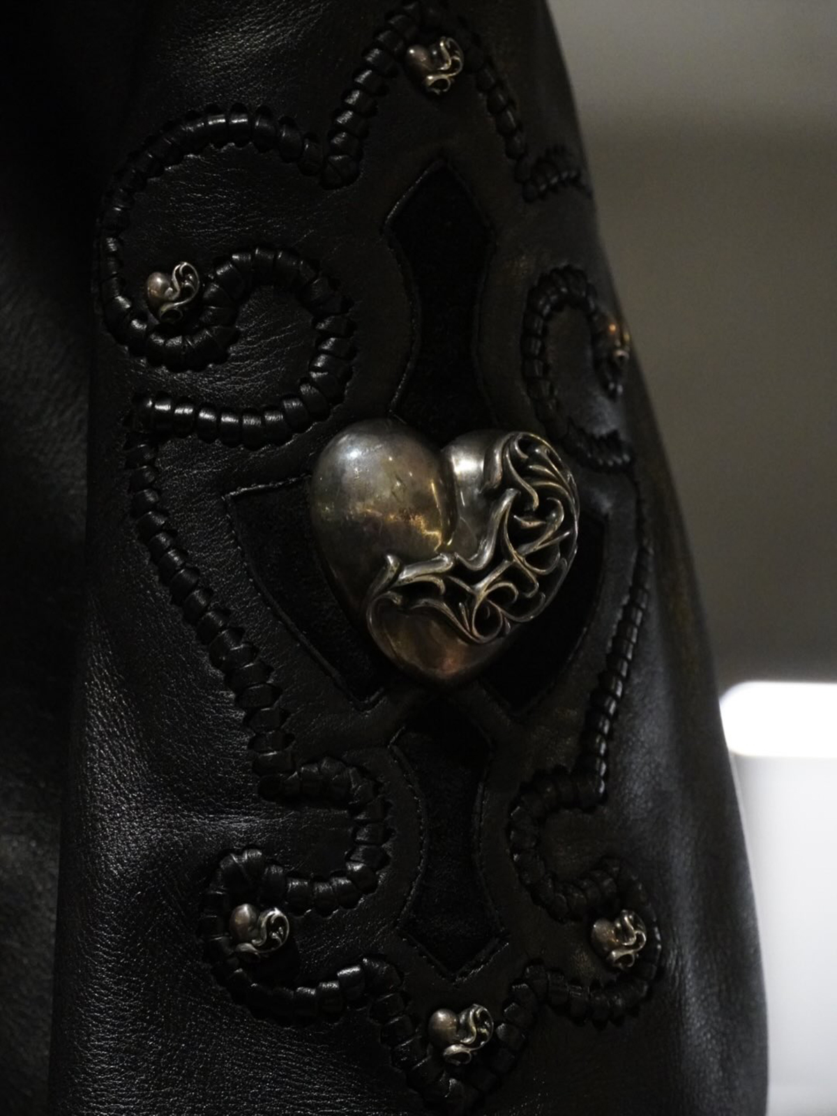 CHROME HEARTS BASIC MOTO Heart Custom Rider's Jacket