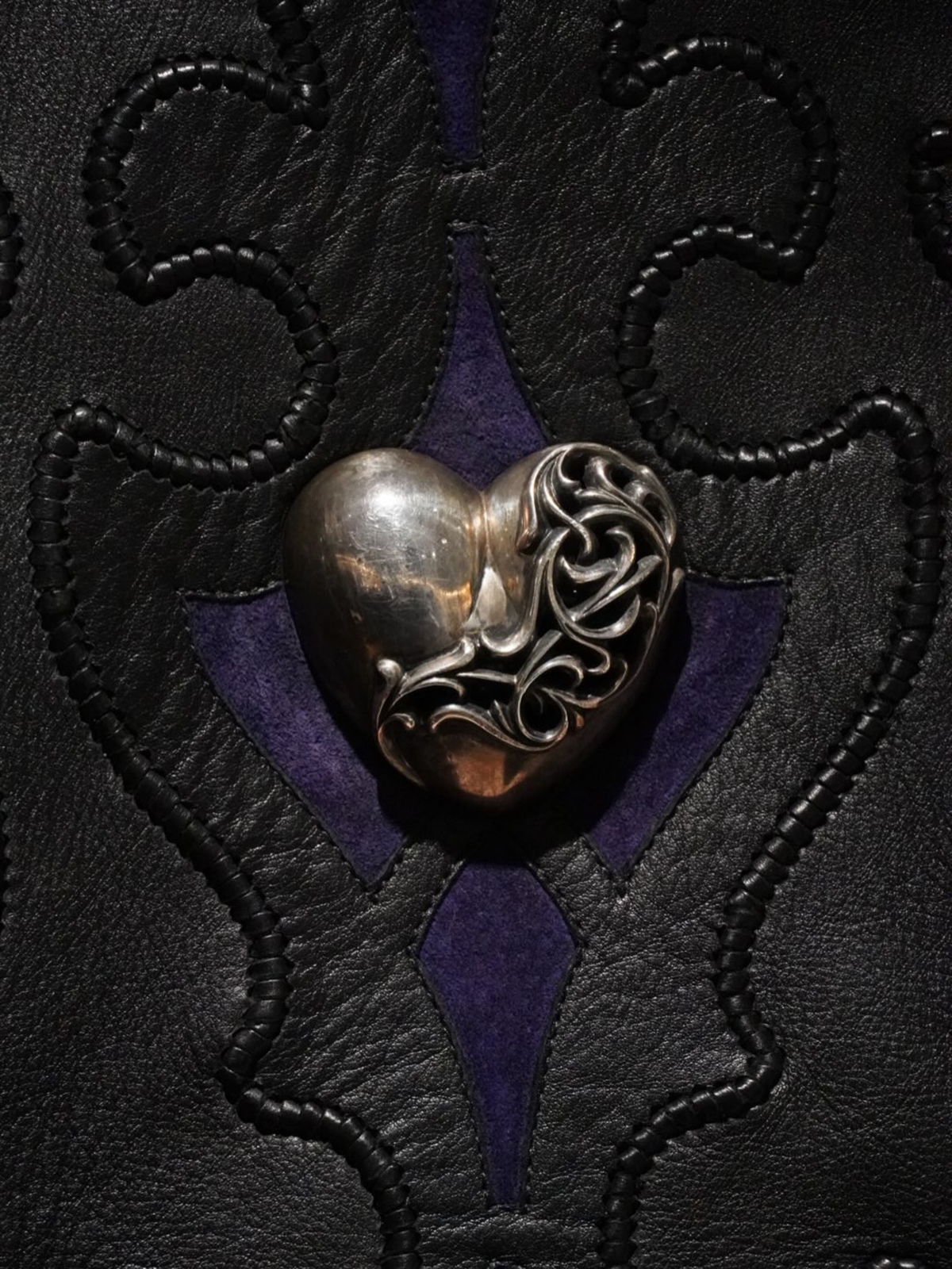 CHROME HEARTS BASIC MOTO Heart Custom Rider's Jacket