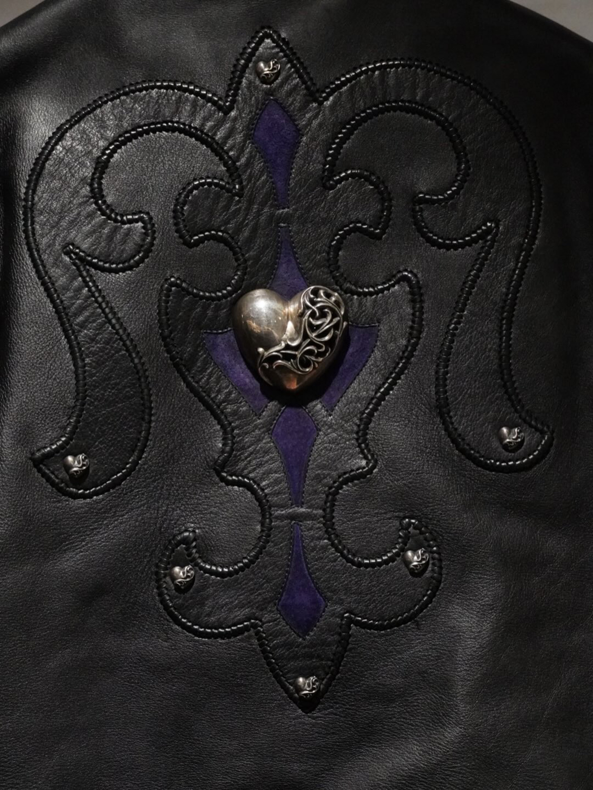 CHROME HEARTS BASIC MOTO Heart Custom Rider's Jacket