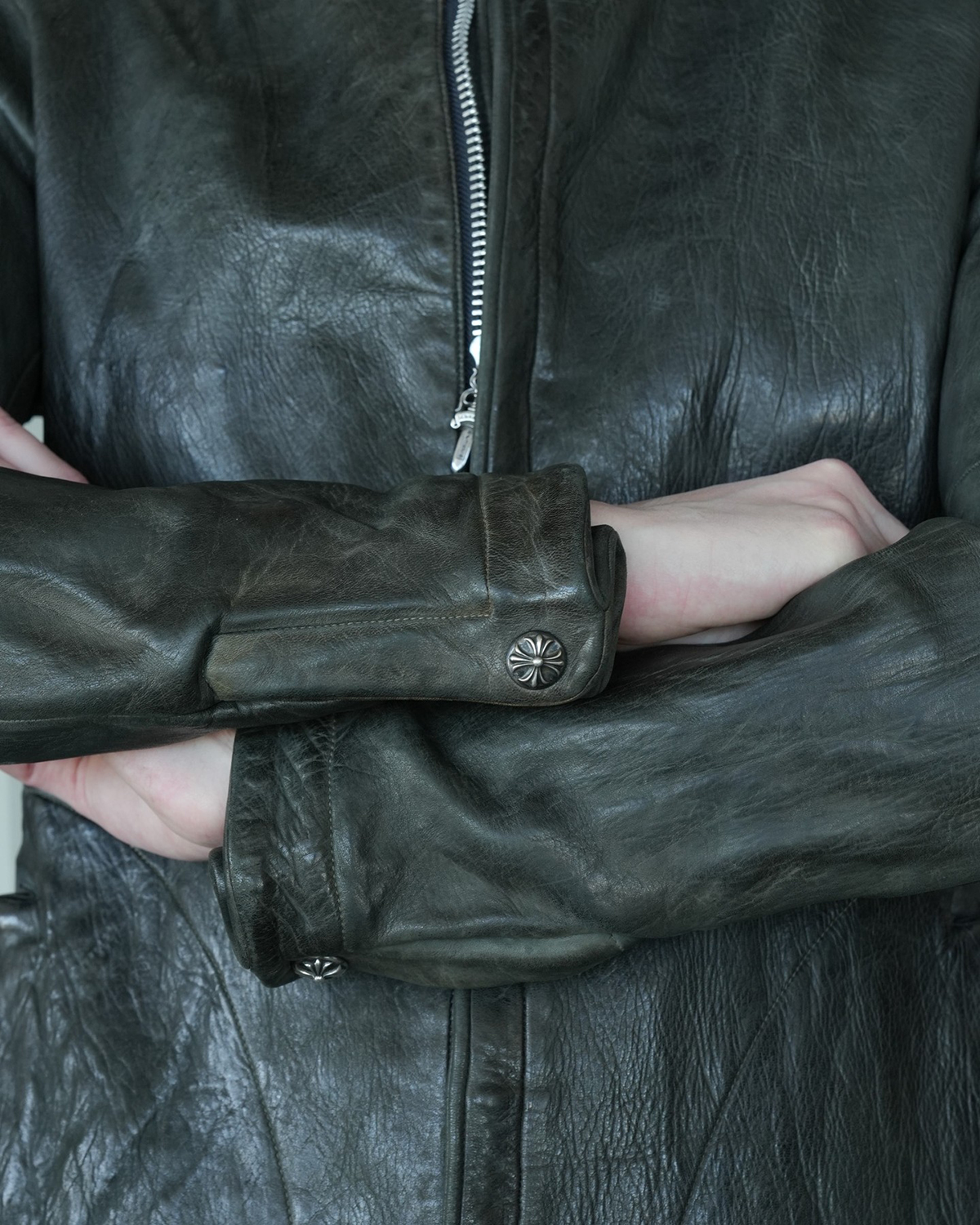 CHROME HEARTS x Carol Christian Poell Horse Leather Coat