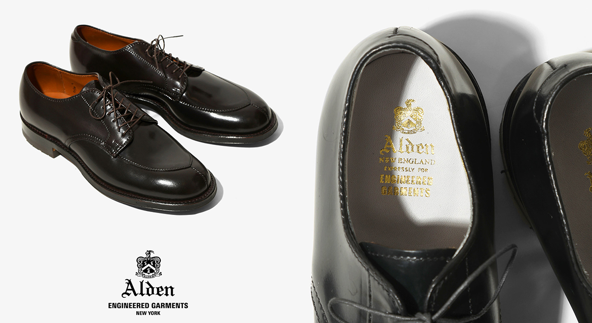 ENGINEERED GARMENTS x Alden Algonquin ox V-Tip – Shell Cordovan