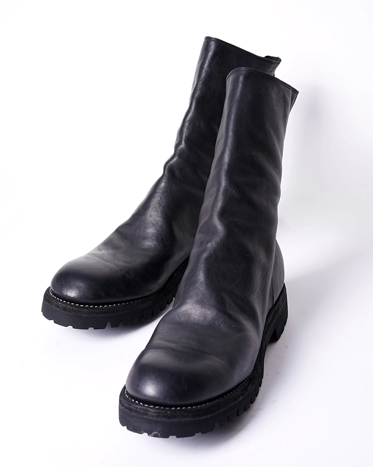 GUIDI 788V BACK ZIP HI-BOOTS HORSE FULL GRAIN with VIBRAM SOLE