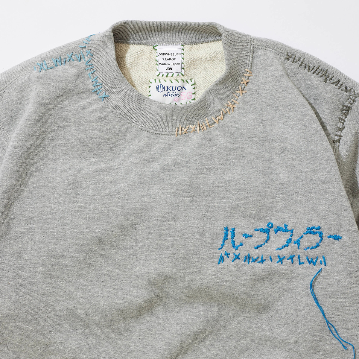 LOOPWHEELER x KUON x SAHIKO GALS Collaboration Sweat Shirts