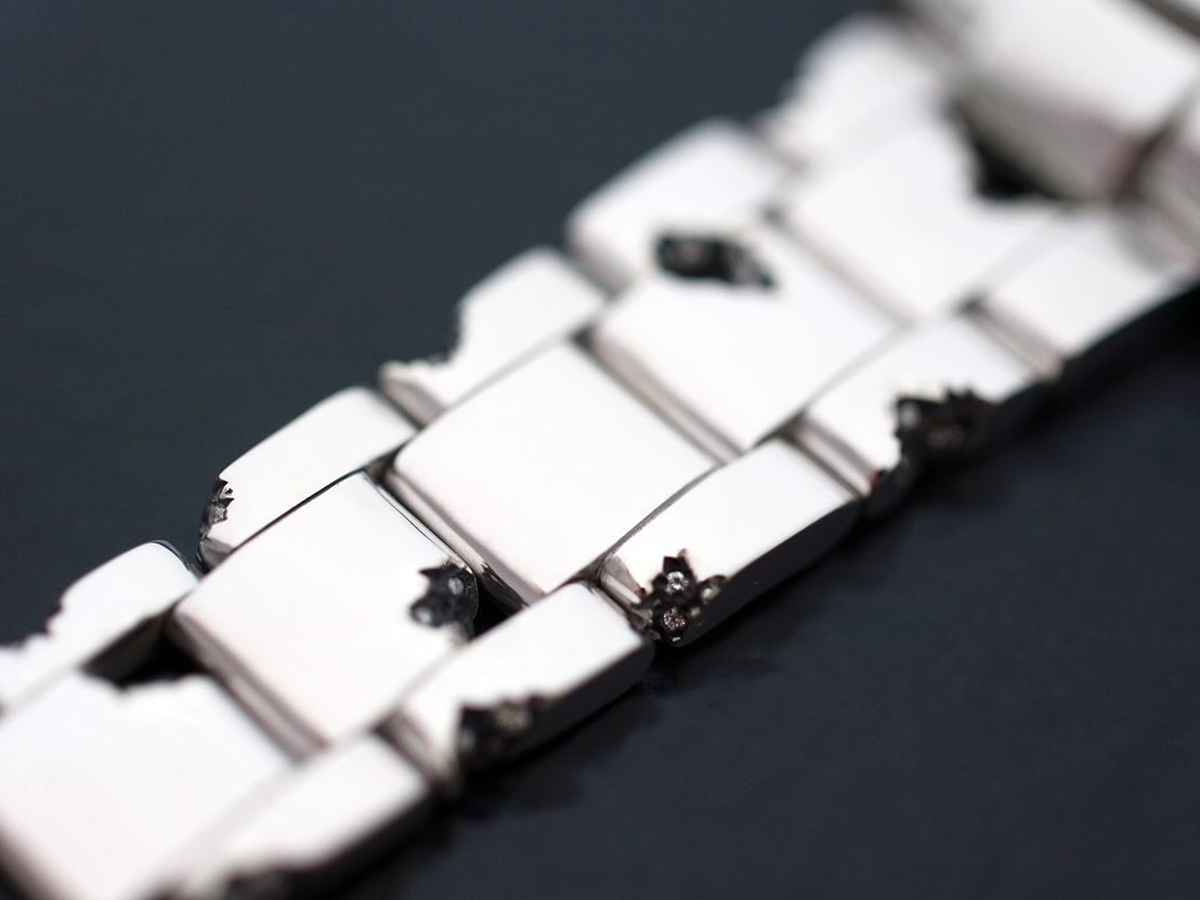 Rolex Daytona Ref.16520 with EYEFUNNY Broken Oyster Bracelet Sterling Silver