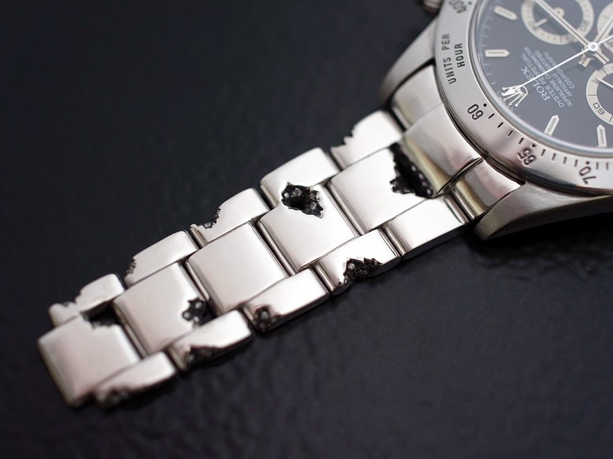 Rolex Daytona Ref.16520 with EYEFUNNY Broken Oyster Bracelet Sterling Silver