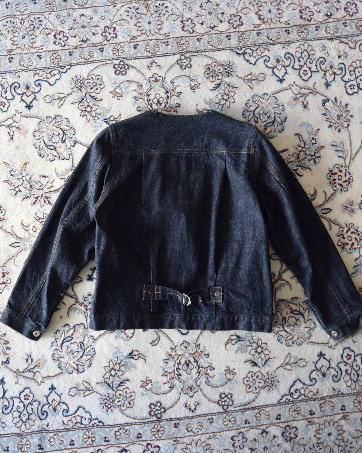UNRESS No Collar Denim Jacket